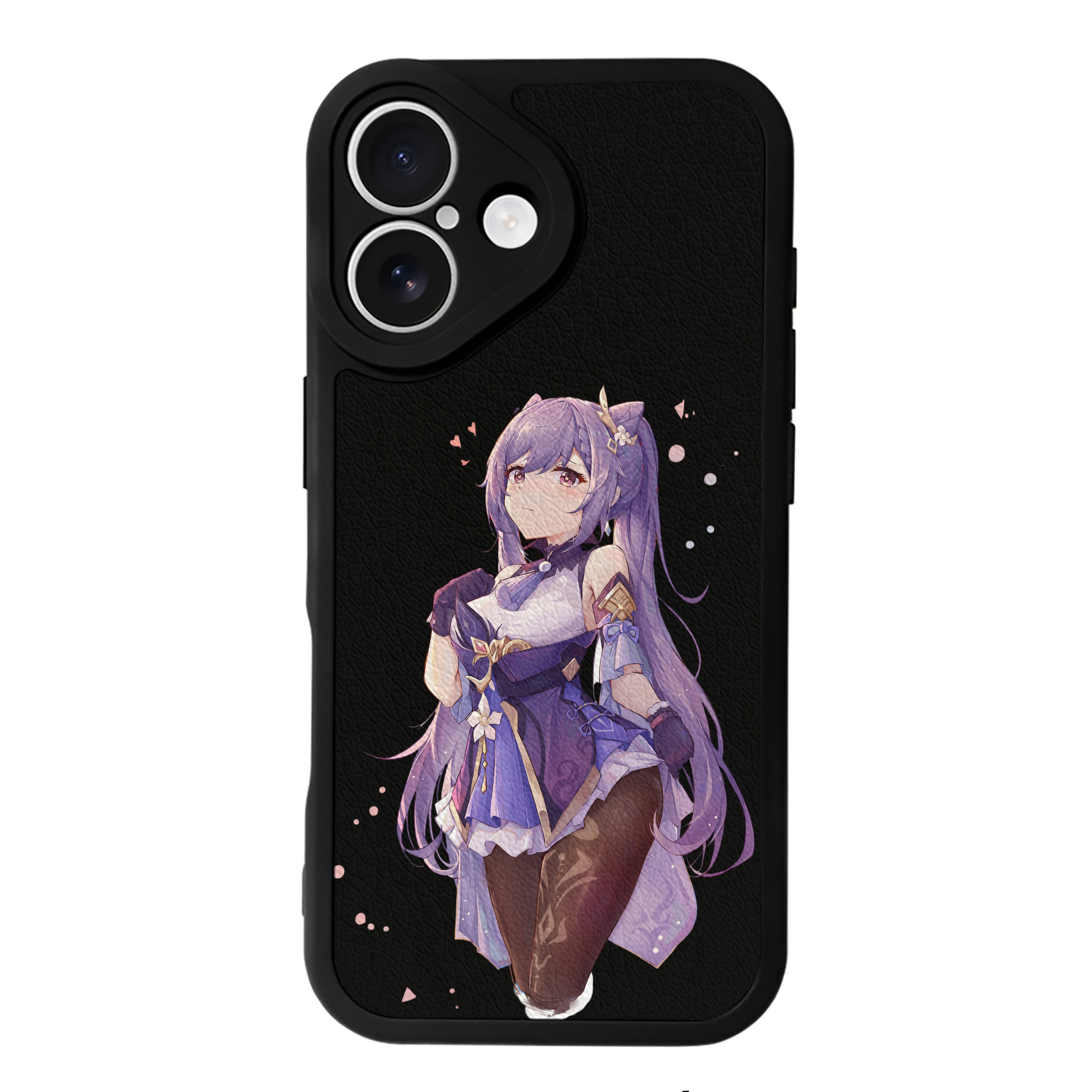 げんし神 刻晴 こくせい genshin Kokusei 【iPhone 16シリーズ対応】シリコンスマホケース（レザー調） 材質：シリコン